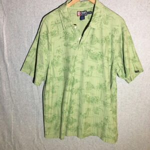 Mens Chaps Ralph Lauren Polo Coastal Tropical Tourist Beach Summer Spring Casual